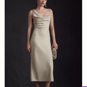BHLDN August Satin Midi Dress